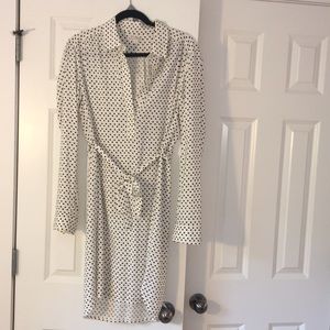 Gap Black & White Polka Dot Shirtdress